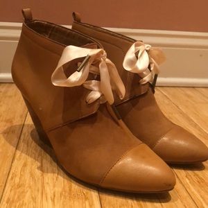 Leather and suede boots